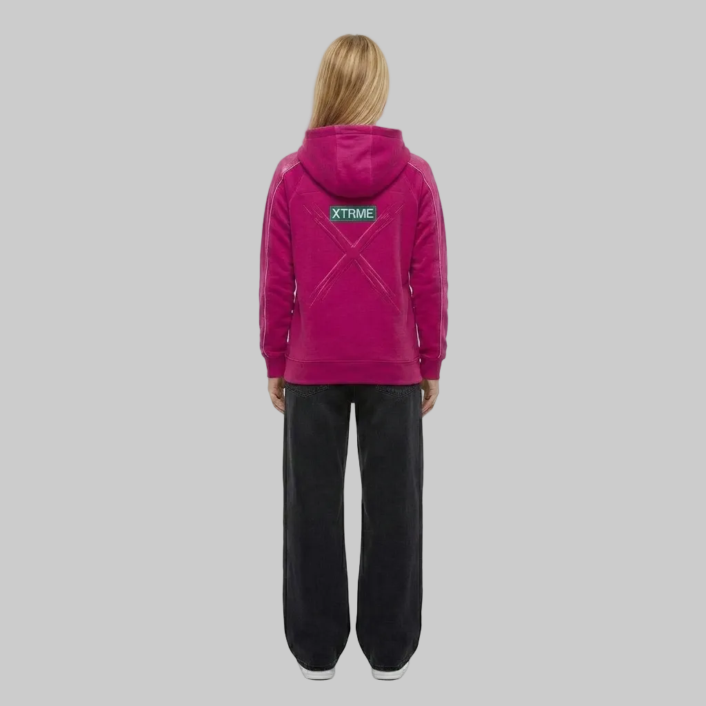 Signature X Hoodie – Fuchsia (Women)