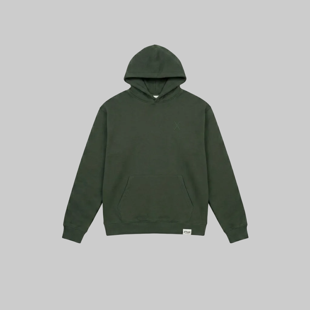 Shadow Relief Hoodie – Dark Military Green (Men)