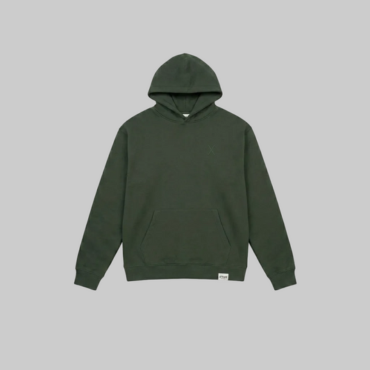 Shadow Relief Hoodie – Dark Military Green (Men)