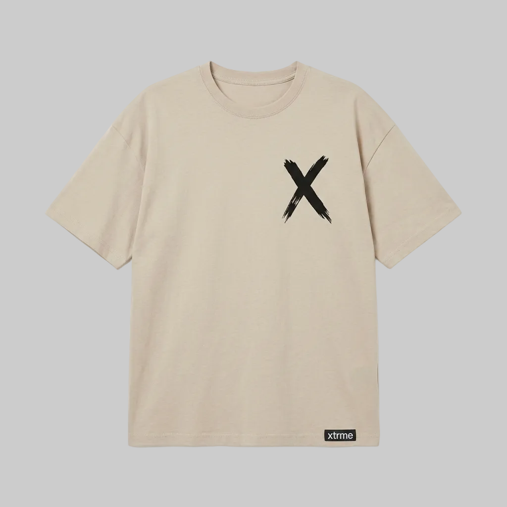 Brush X T-Shirt – Light Caramel