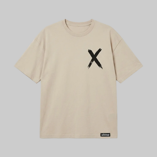 Brush X T-Shirt – Light Caramel