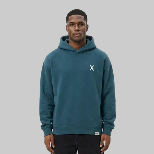 Embossed XTRME Hoodie – Dusty Blue (Men)