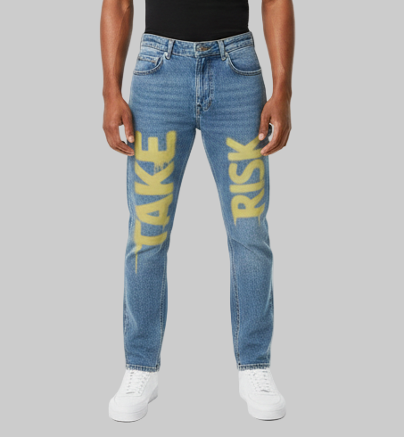 XTRME Light Blue Graffiti Denim — Men’s Jeans