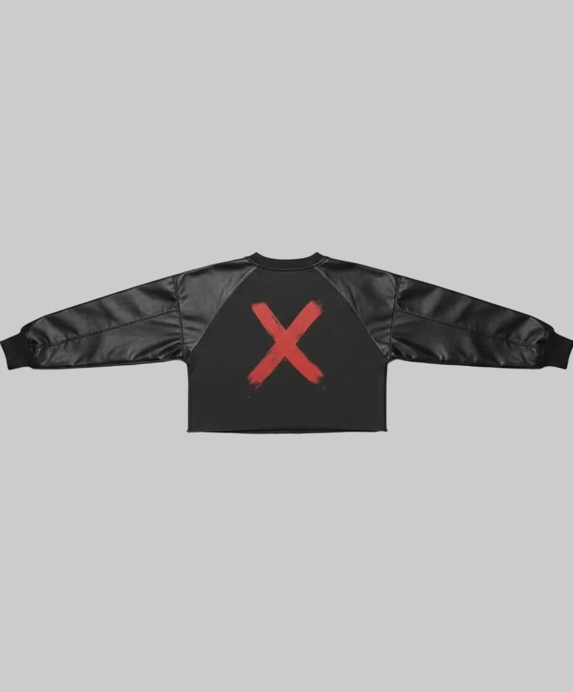 XTRME Cropped Sweatshirt – Black