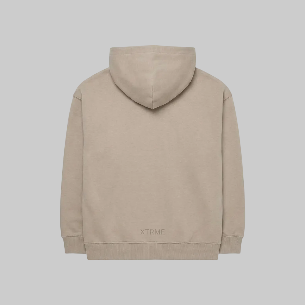 Brush X Hoodie – Dark Beige (Women)
