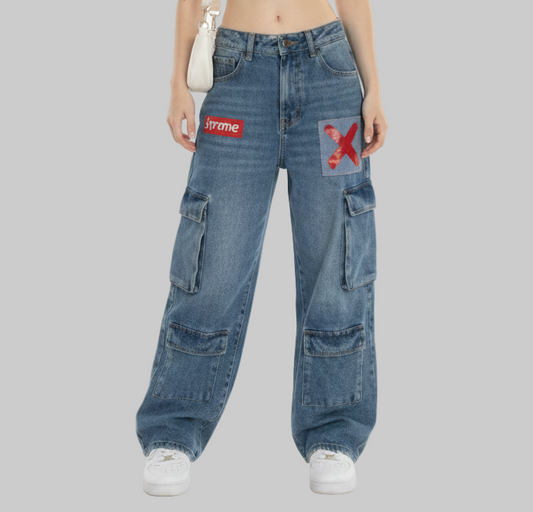 XTRME Red Patch Cargo Denim (Women’s Edition)