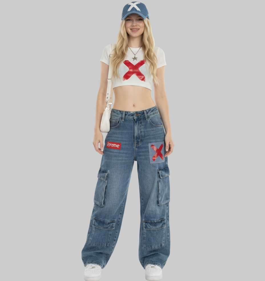 XTRME White Red-X Crop Top (Women’s Edition)