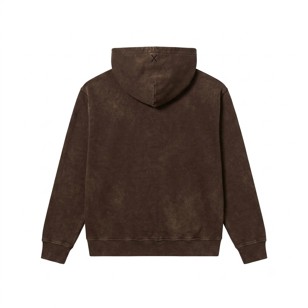 Brush Script Hoodie – Vintage Chocolate (Men)