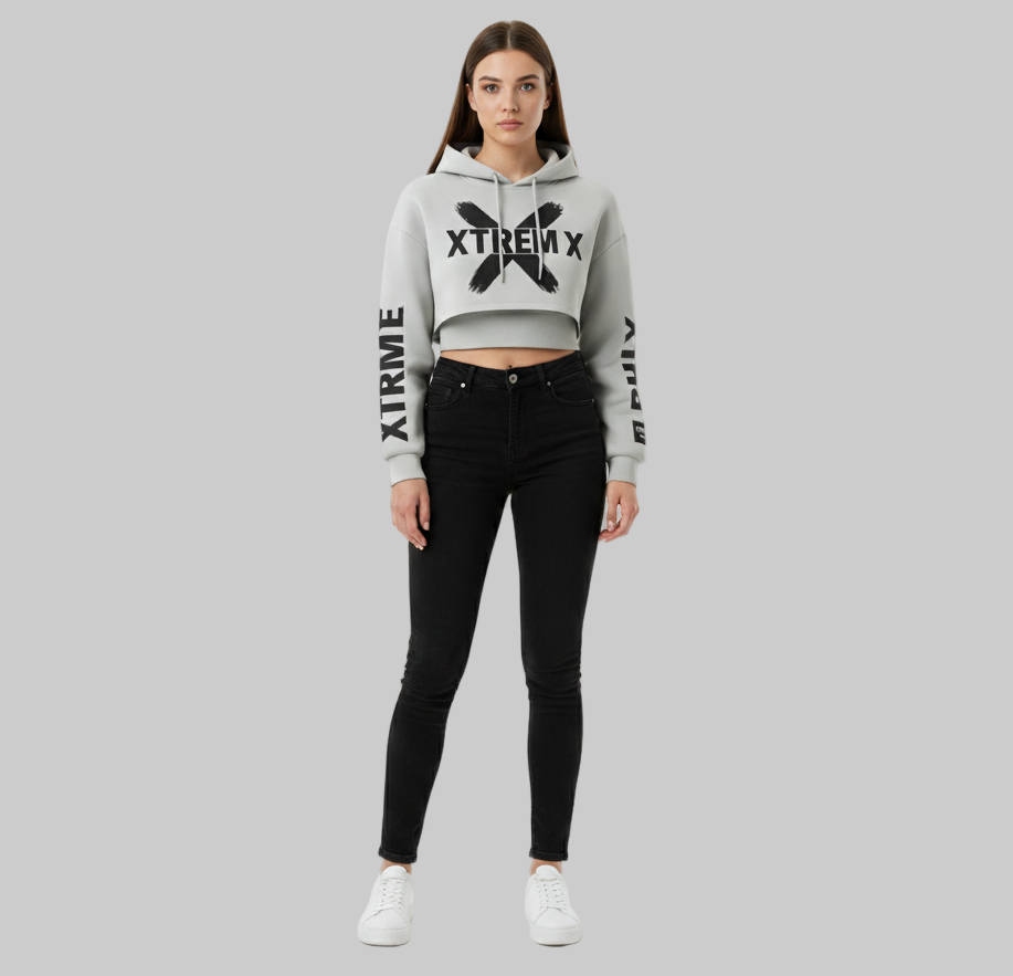 Hoodie Crop top Midnight Future