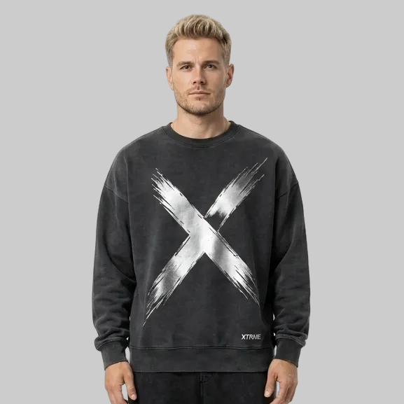Reflective X Hoodie – Dark Grey (Men)