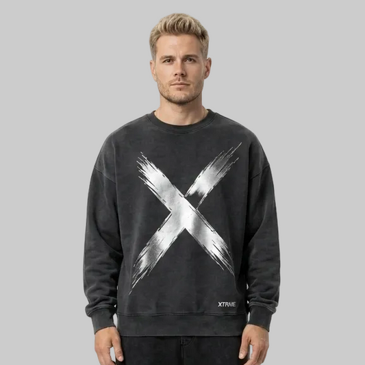 Reflective X Hoodie – Dark Grey (Men)
