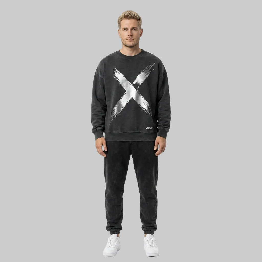 Reflective X Hoodie – Dark Grey (Men)