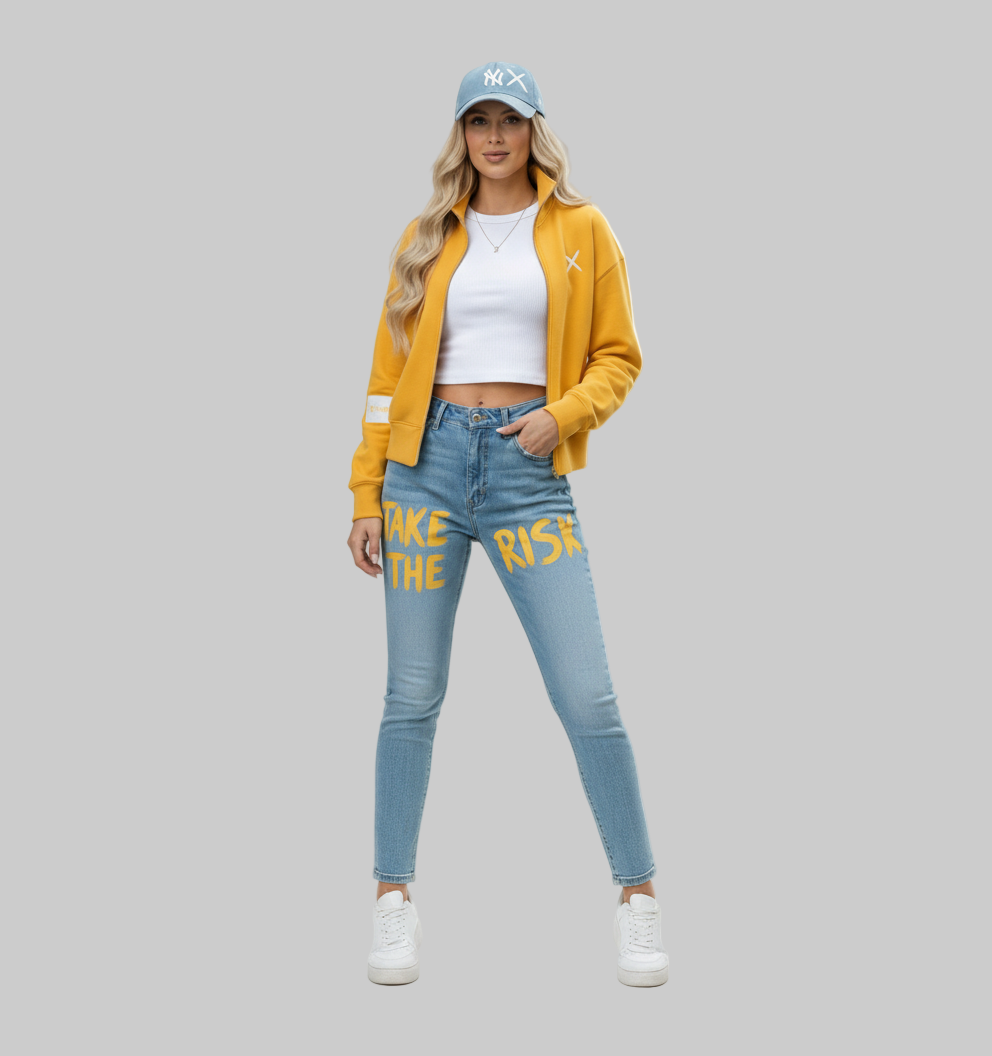 XTRME Light Blue “Take the Risk” Jeans — Women’s Edition