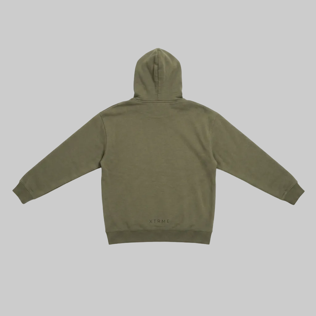 Essential X Hoodie – Military Green (Men)