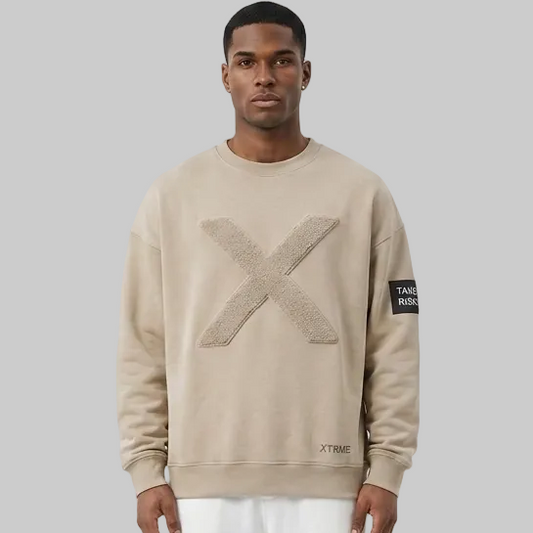 Elevated X Hoodie – Beige (Men)