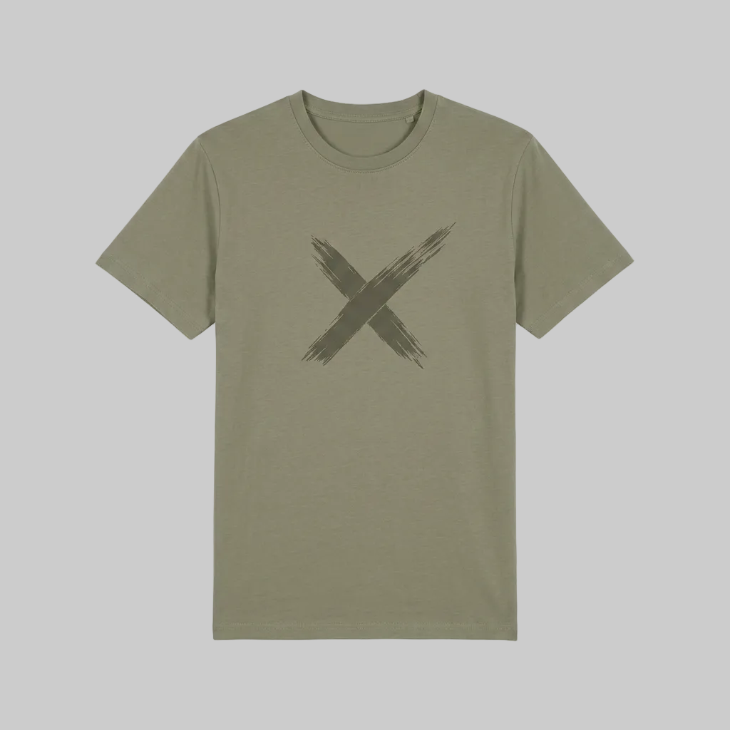 Brush X T-Shirt – Military Green (Men)