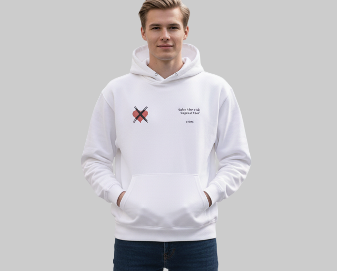 XTRME White Hoodie — “Heart X” Edition