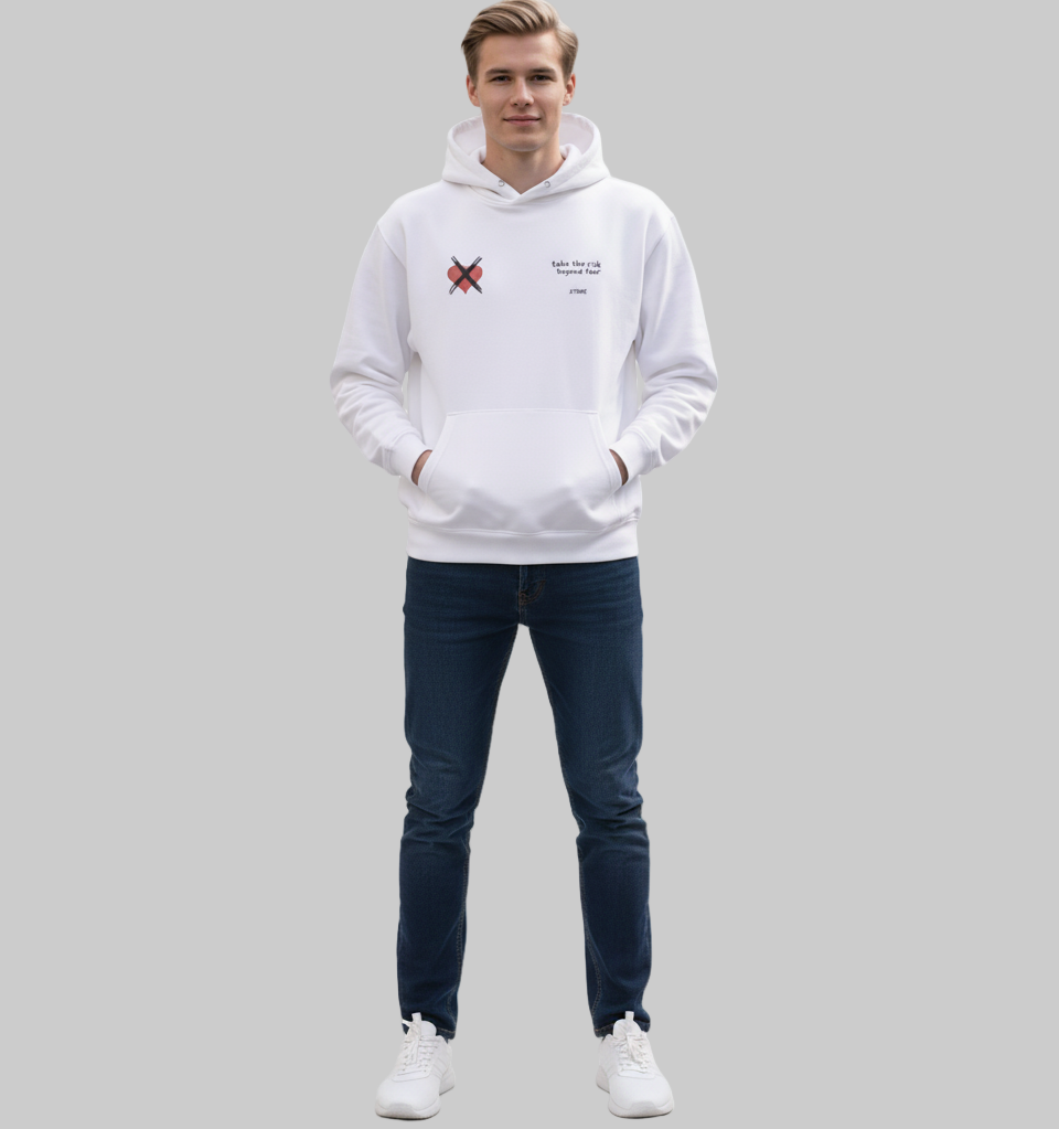 XTRME White Hoodie — “Heart X” Edition