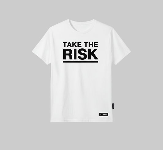 XTRME White Take The Risk 32 Tee — Men’s Edition