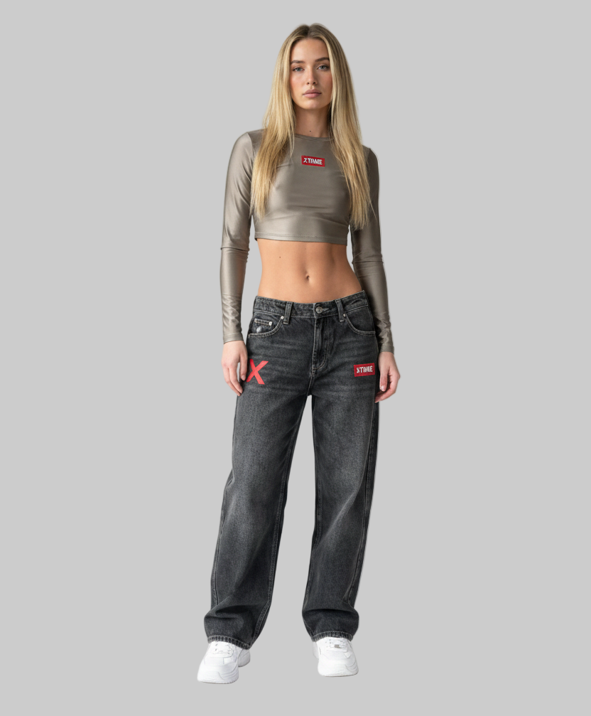 Crop Top silver - xtrme
