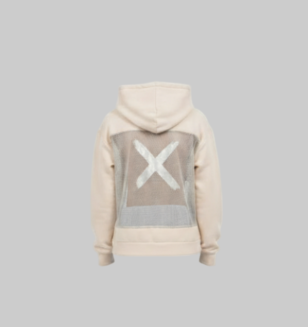 XTRME Silver X Mesh Beige Hoodie – Women’s Edition