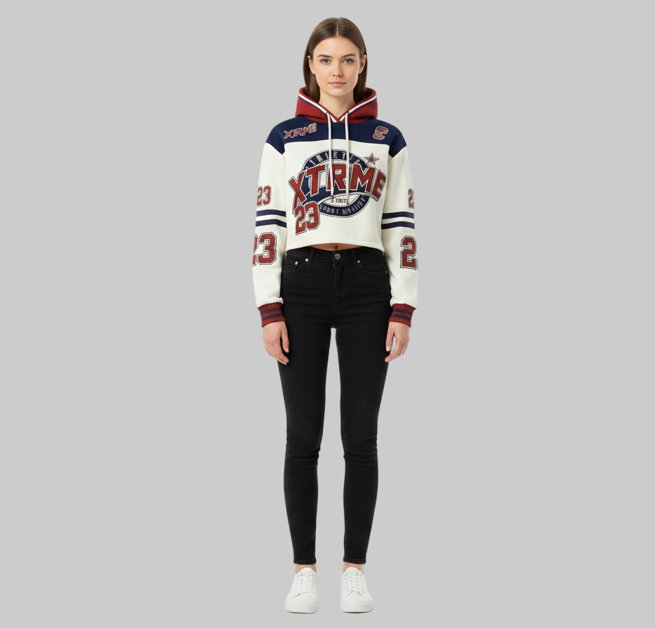XTRME Varsity Cropped Hoodie — Women’s Edition