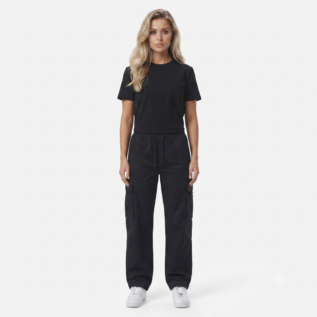 Utility Cargo Pants – Black (Women)