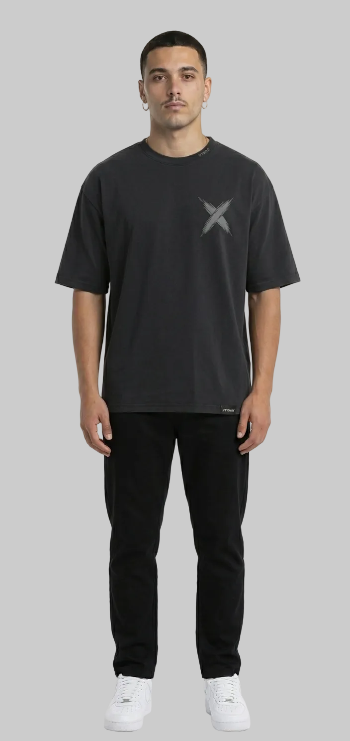 Mini Brush X T-Shirt – Charcoal Grey (Men)