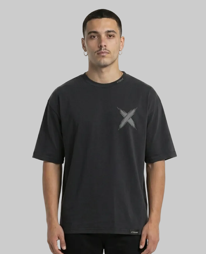 Mini Brush X T-Shirt – Charcoal Grey (Men)