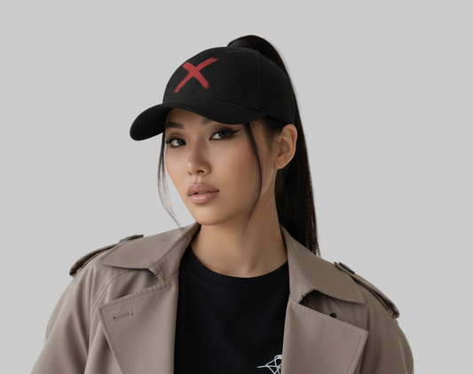 XTRME Red Mark Black Cap