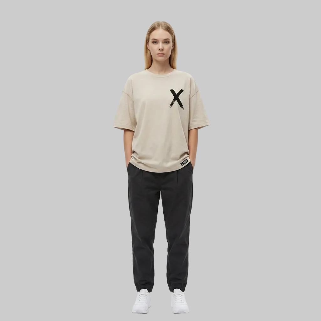 Brush X T-Shirt – Light Caramel