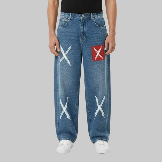 Straight-Leg X Jeans – Blue
