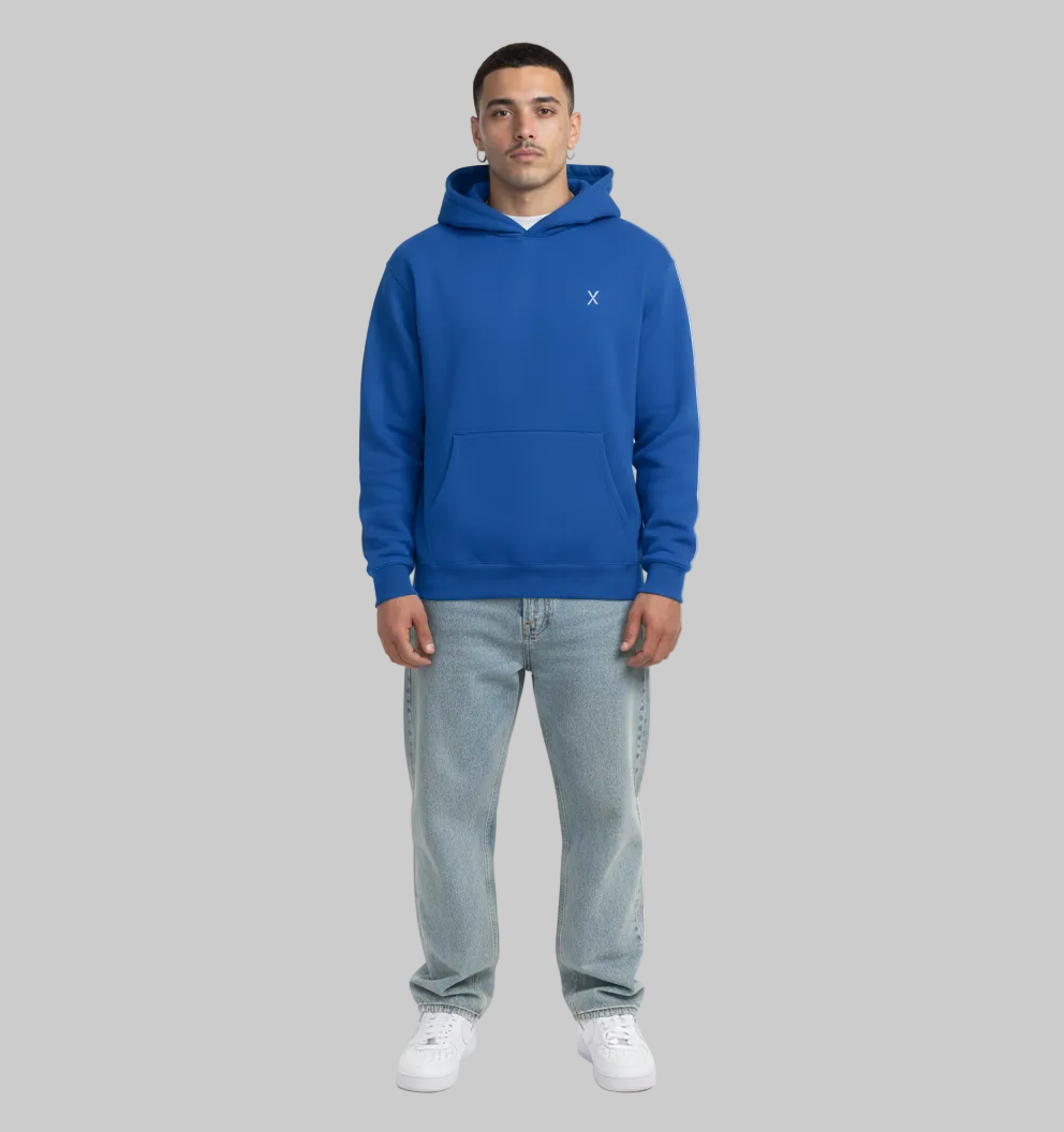Signature Patch X Hoodie – Cobalt Blue