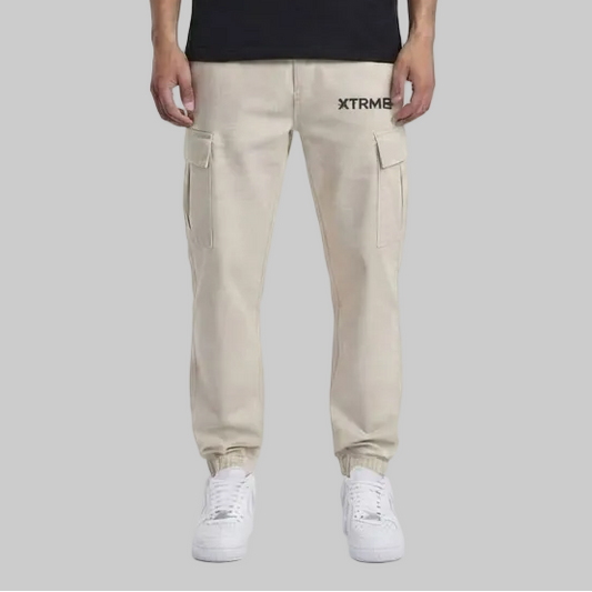 Utility Cargo Pants – Beige (Men)