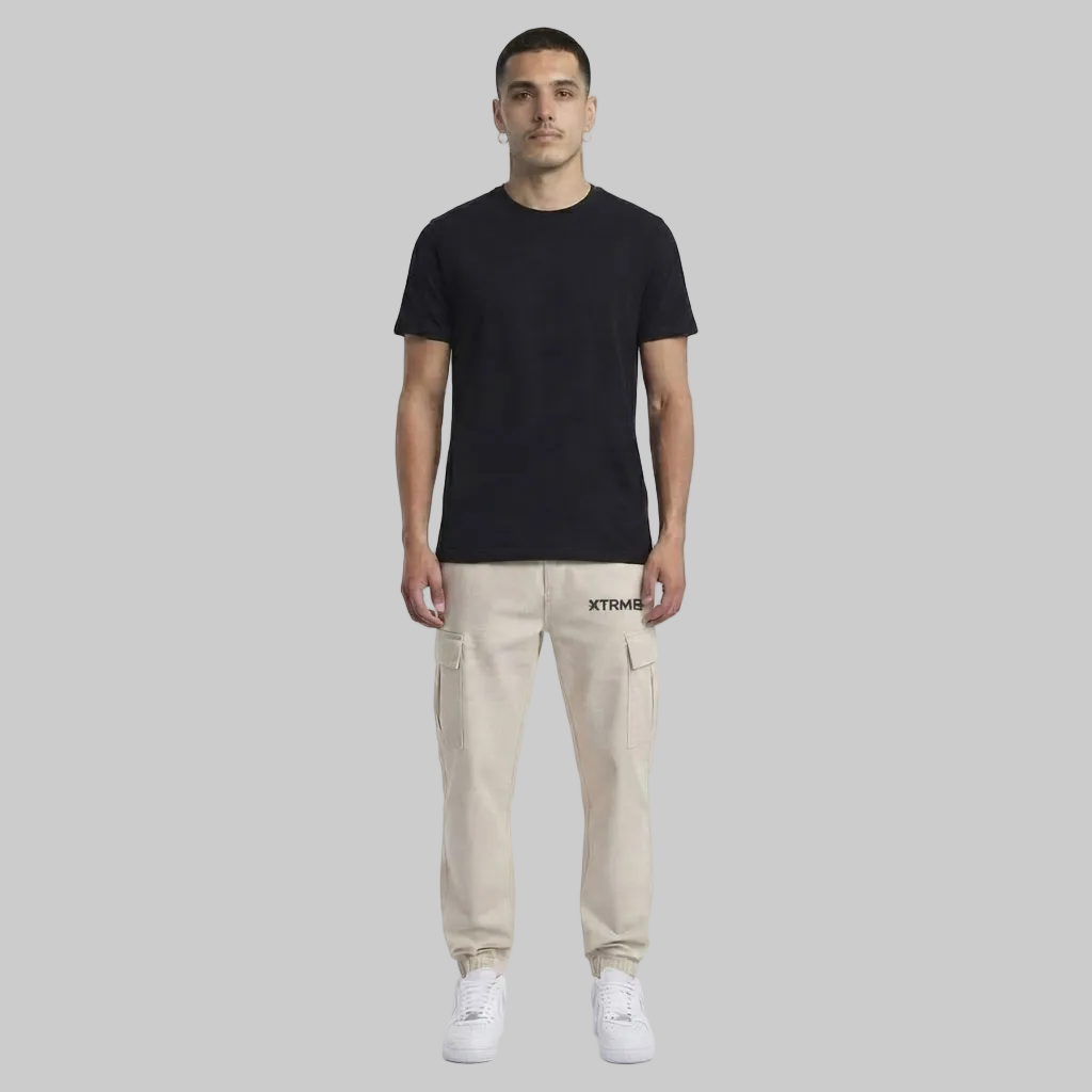 Utility Cargo Pants – Beige (Men)
