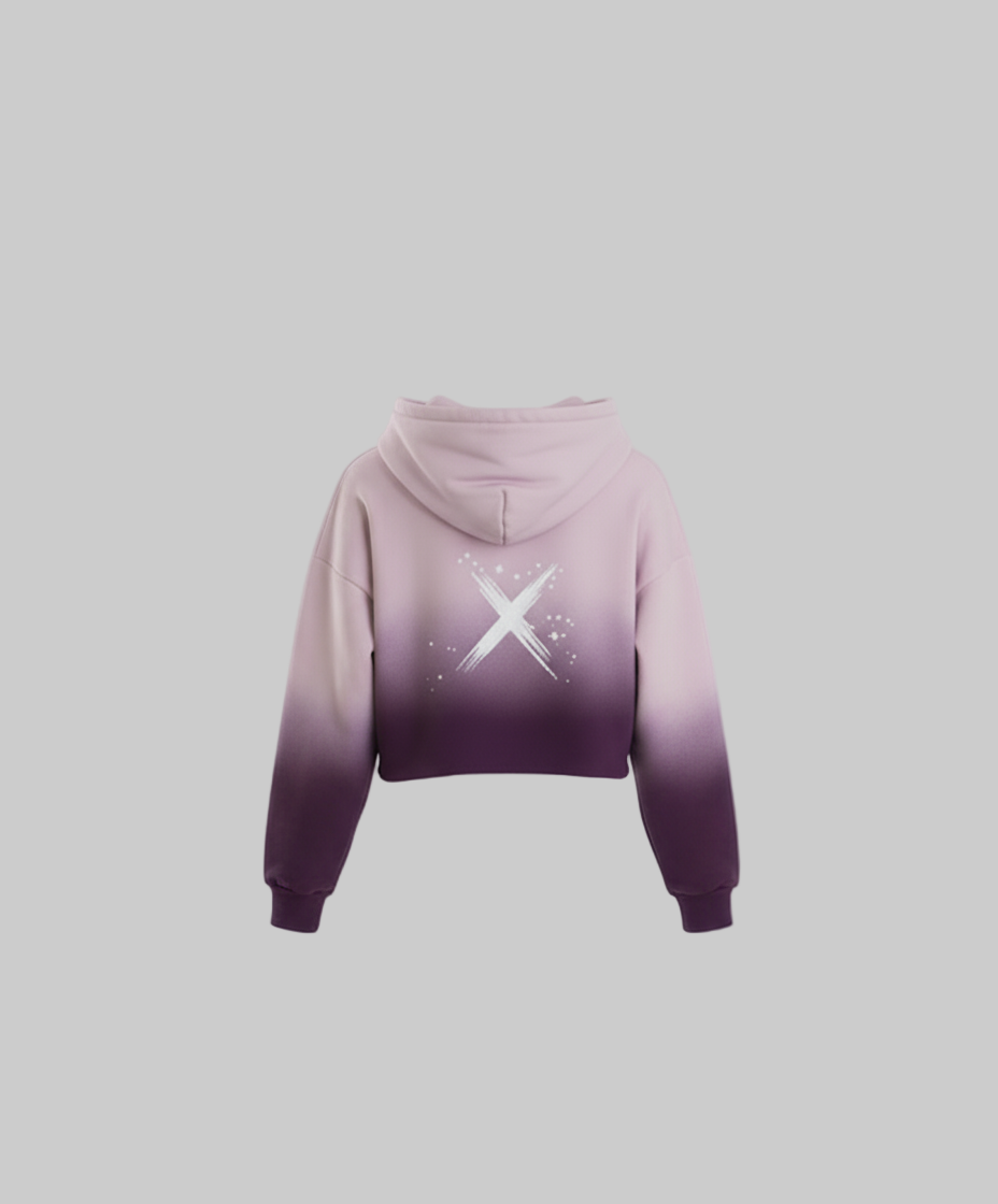 XTRME Take The Risk Pink–Purple Fade Hoodie