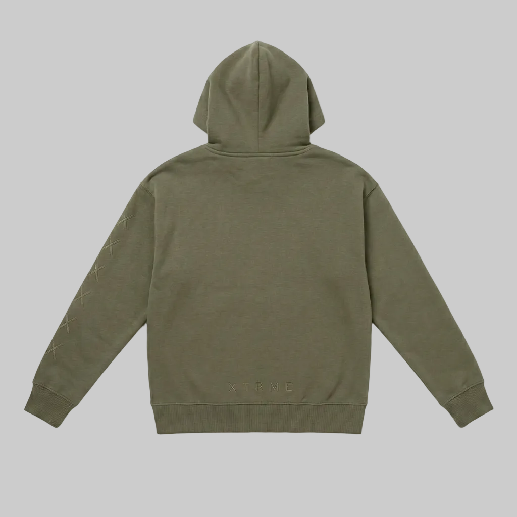 Sleeve X Hoodie – Military Green (Women)