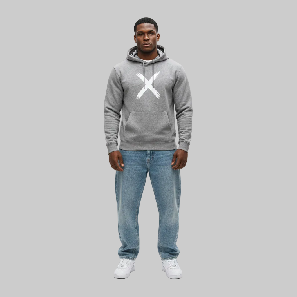 Silver Mark Grey Hoodie