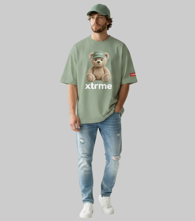 XTRME Olive Bear Tee — Men’s Edition