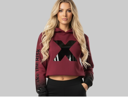 XTRME Shadow Fade Maroon Hoodie — Women’s Edition