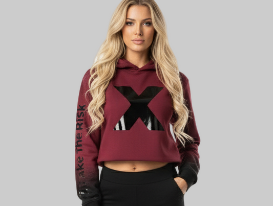 XTRME Shadow Fade Maroon Hoodie — Women’s Edition
