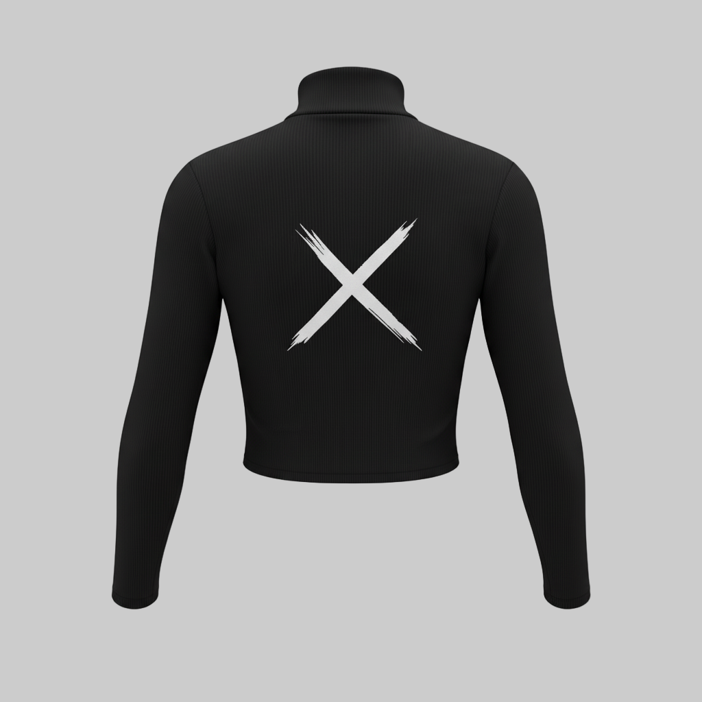 XTRME Take The Risk Black Crop Top