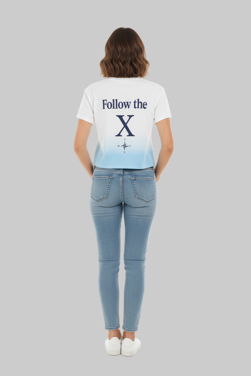 XTRME Follow The X Blue Fade Tee
