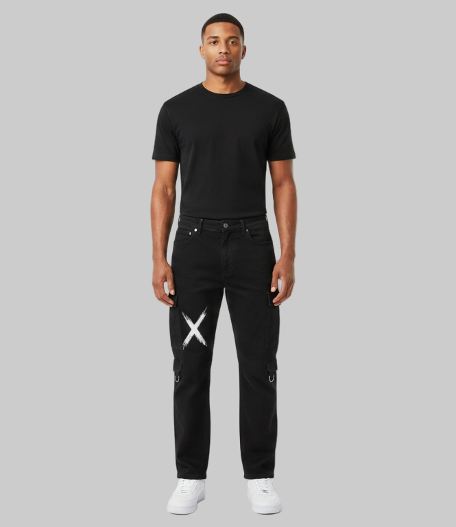 XTRME Take The Risk Black Cargo PantS- MENS