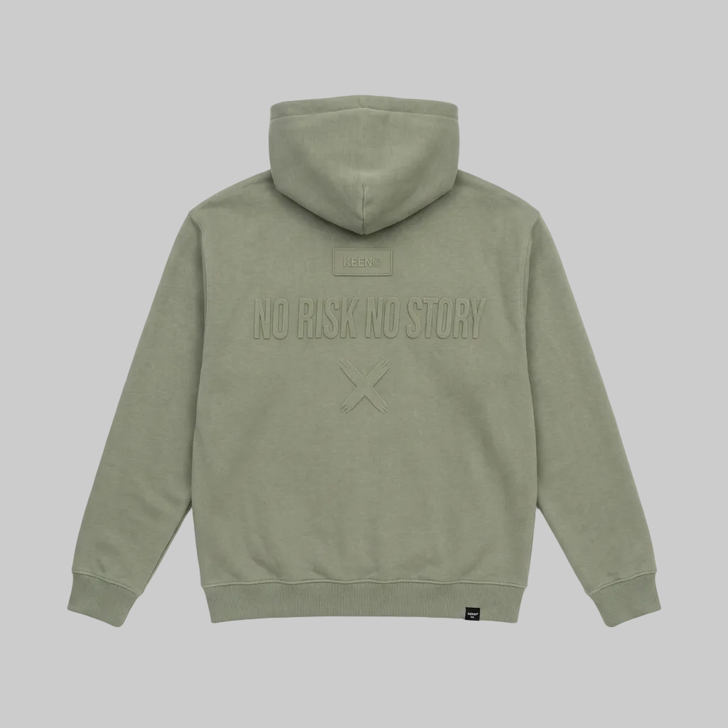No Risk No Story Hoodie – Olive Green (Men)