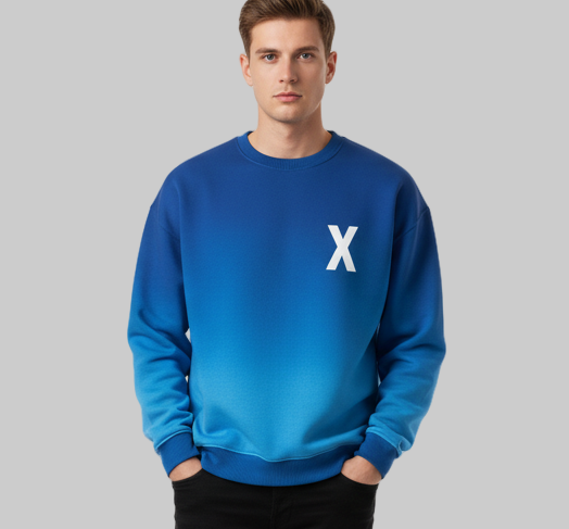 XTRME Ocean Fade Oversize Sweater
