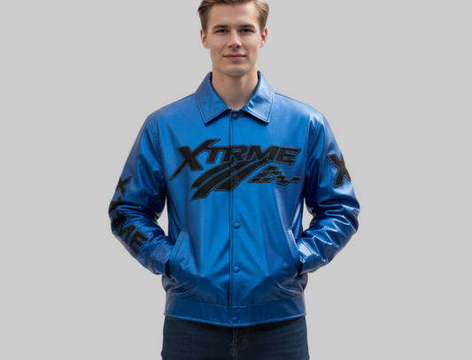XTRME Royal Blue Racer Jacket — Men’s Edition