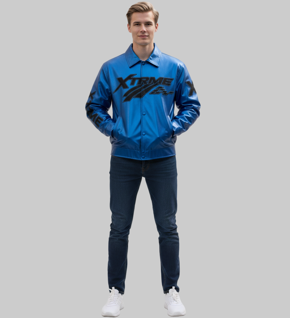 XTRME Royal Blue Racer Jacket — Men’s Edition