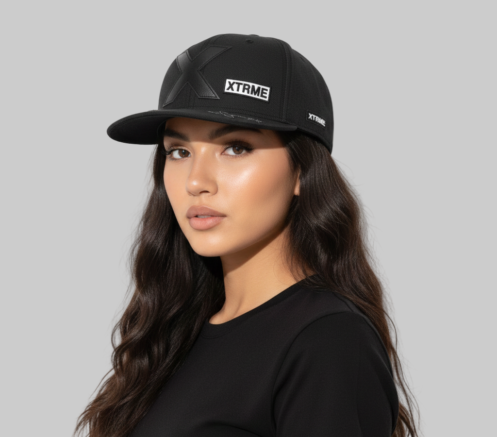 XTRME Black Denim Utility Cap — Women’s Edition