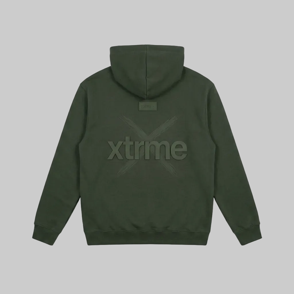 Shadow Relief Hoodie – Dark Military Green (Men)